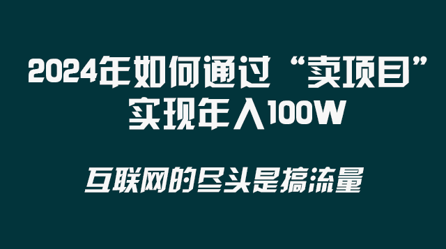 2024年如何通过“卖项目”实现年入100W-吾藏分享