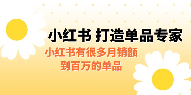 [小红书　]某公众号付费文章《小红书 打造单品专家》小红书有很多月销额到百万的单品-吾藏分享