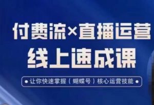 视频号付费流实操课程，付费流✖️直播运营速成课，让你快速掌握视频号核心运营技能-吾藏分享