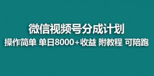 【蓝海项目】视频号分成计划最新玩法，单天收益8000+，附玩法教程，24年…-吾藏分享