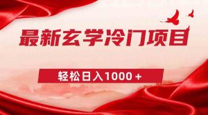 最新冷门玄学项目，零成本一单268，轻松日入1000＋-吾藏分享