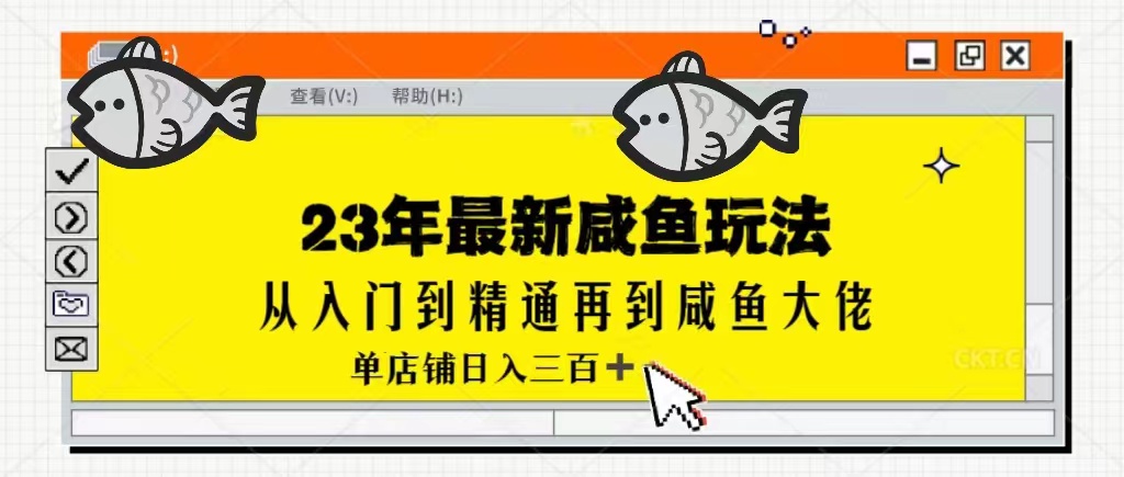 2023最新闲鱼实战课，从入门到精通再到闲鱼大佬，单号日入300+（更新）-吾藏分享