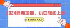 2024最新项目，红娘项目，简单操作轻松日入800+【揭秘】-吾藏分享