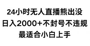 快手24小时无人直播熊出没，不封直播间，不违规，日入2000+，最适合小白上手，保姆式教学【揭秘】-吾藏分享