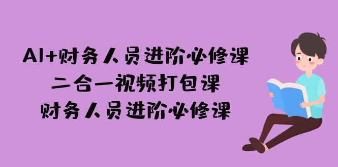 AI + 财务人员进阶必修课二合一视频打包课，财务人员进阶必修课-吾藏分享