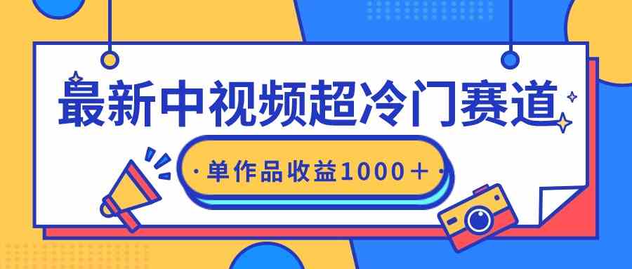 最新中视频超冷门赛道，轻松过原创，单条视频收益1000＋-吾藏分享