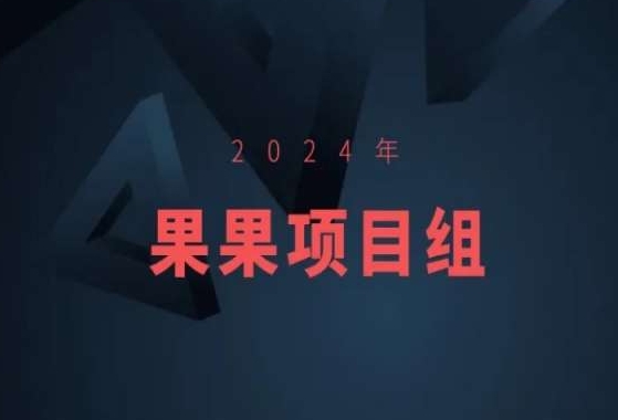 2024年果果项目组项目合集-果果最新项目-吾藏分享