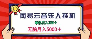 2024网易云音乐人挂机项目，单机日入150+，无脑月入5000+-吾藏分享