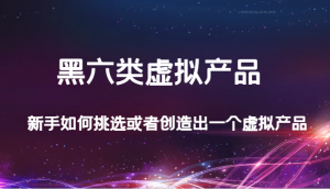 某公众号付费文章：黑六类虚拟产品，新手如何挑选或者创造出一个虚拟产品-吾藏分享