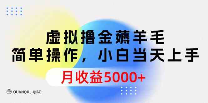 图片[1]-虚拟撸金薅羊毛，简单操作，小白当天上手，月收益5000+-吾藏分享