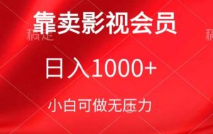 靠卖影视会员，日入1000+，落地保姆级教程，新手可学-吾藏分享