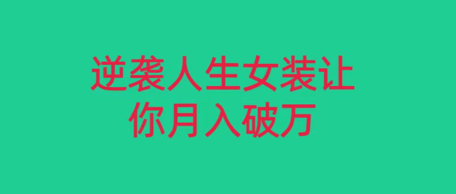 小红书女装无货源月入过万，只要努力就会有成效！-吾藏分享