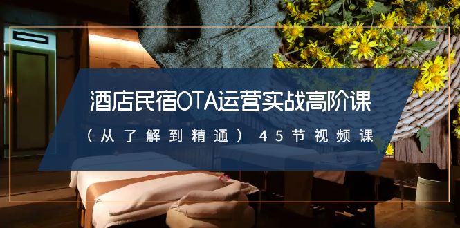 图片[1]-酒店民宿OTA运营实战高阶课（从了解到精通）45节视频课-吾藏分享