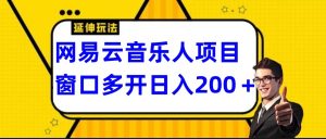 网易云挂机项目延伸玩法，电脑操作长期稳定，小白易上手-吾藏分享