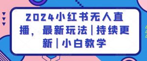 2024小红书无人直播，最新玩法|持续更新|小白教学-吾藏分享