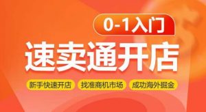 速卖通开店0-1入门，新手快速开店 找准商机市场 成功海外掘金-吾藏分享