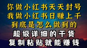 都知道小红书能引流私域变现，可为什么我能一天引流几十人变现上千，但你却频频封号违规被限流-吾藏分享