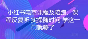 小红书电商课程及陪跑，课程反复听 实操随时问 学这一门就够了-吾藏分享