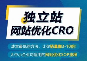 独立站网站优化CRO，成本最低的方法，让你销量翻3-10倍-吾藏分享