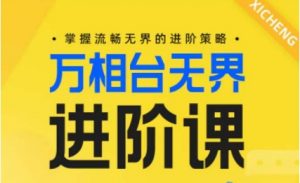 电商万相台无界进阶课，掌握流畅无界的进阶策略-吾藏分享