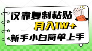 仅靠复制粘贴，被动收益，轻松月入1w+，新手小白秒上手，互联网风口项目-吾藏分享