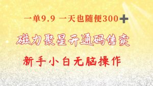 快手磁力聚星码信息差 售卖  一单卖9.9  一天也轻松300+ 新手小白无脑操作-吾藏分享