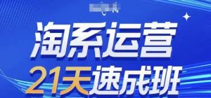 淘系运营21天速成班(更新24年5月)，0基础轻松搞定淘系运营，不做假把式-吾藏分享