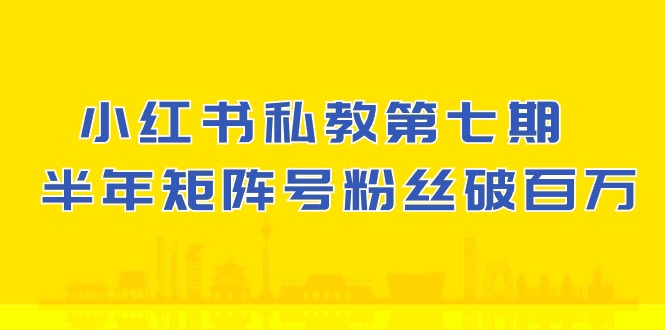 (10650期）小红书-私教第七期，小红书90天涨粉18w，1周涨粉破万 半年矩阵号粉丝破百万-吾藏分享