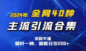 2024年全网40种暴力引流合计，做好一样就能日引100+-吾藏分享