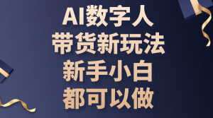 AI数字人带货新玩法，新手小白都可以做-吾藏分享