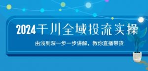 2024千川全域投流精品实操：由谈到深一步一步讲解，教你直播带货-15节-吾藏分享