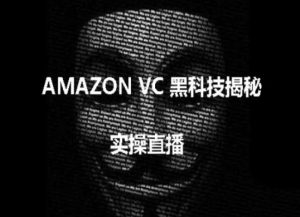 实操：AMAZON VC害人黑科技揭秘，跨境亚马逊教程-吾藏分享