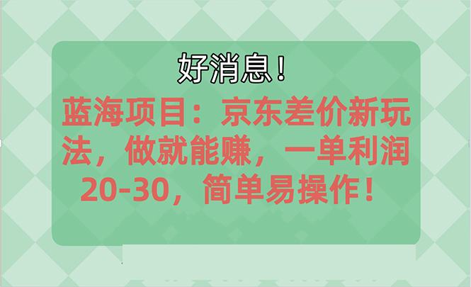 越早知道越能赚到钱的蓝海项目：京东大平台操作，一单利润20-30，简单…-吾藏分享