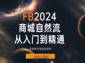 2024Faceboo商城自然流(从入门到精通)，玩转脸书商城全闭环-吾藏分享