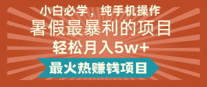 2024暑假最赚钱的项目，小红书咸鱼暴力引流简单无脑操作，每单利润最少500+-吾藏分享