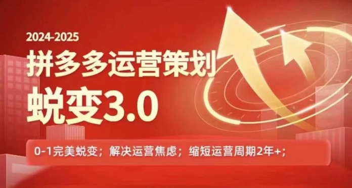 2024-2025拼多多运营策略蜕变3.0，0~1完美蜕变，解决信息焦虑-吾藏分享