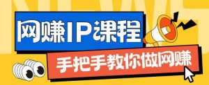 ip合伙人打造1.0，从0到1教你做网创，实现月入过万-吾藏分享