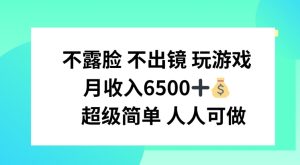 不露脸 不出境 玩游戏，月入6500 超级简单 人人可做-吾藏分享