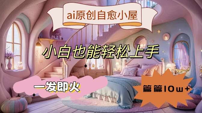 ai原创治愈小屋，小白也能轻松上手，一发即火，篇篇10w+【揭秘】-吾藏分享