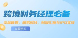 跨境 财务经理必备：资金管理、税务规划、财报汇报与IPO实战-吾藏分享