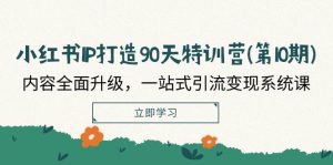 小红书-IP打造90天特训营(第10期)：内容全面升级，一站式引流变现系统课-吾藏分享