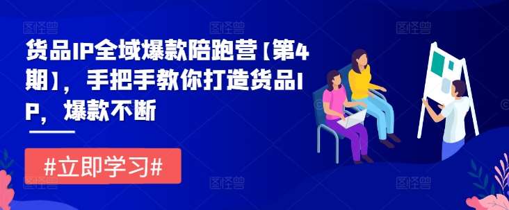 货品IP全域爆款陪跑营【第4期】，手把手教你打造货品IP，爆款不断-吾藏分享