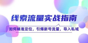 线 索 流 量-实战指南：如何精准定位，引爆新号流量，导入私域-吾藏分享