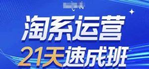 淘系运营21天速成班(更新24年8月)，0基础轻松搞定淘系运营，不做假把式-吾藏分享