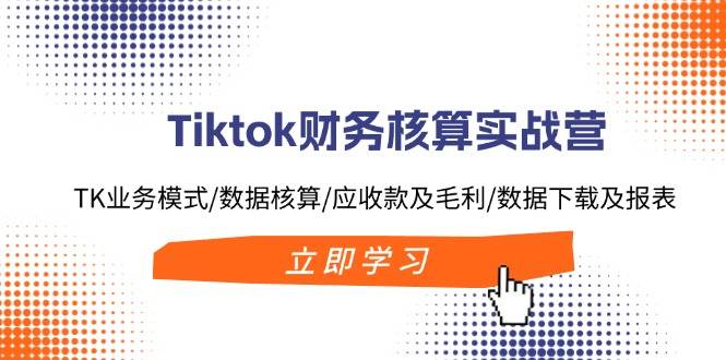 Tiktok财务核算实战营：TK业务模式/数据核算/应收款及毛利/数据下载及报表-吾藏分享