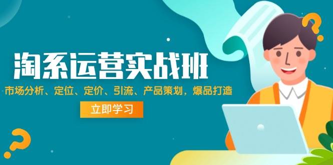 淘系运营实战班：市场分析、定位、定价、引流、产品策划，爆品打造-吾藏分享