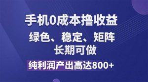 纯利润高达800+，手机0成本撸羊毛，项目纯绿色，可稳定长期操作！-吾藏分享