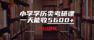 小学学历卖考研课程，一天收5600（附3580G考研合集）-吾藏分享