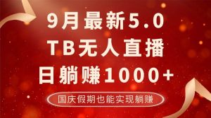 9月最新TB无人，日躺赚1000+，不违规不封号，国庆假期也能躺！-吾藏分享