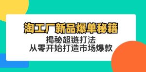 淘工厂新品爆单秘籍：揭秘超链打法，从零开始打造市场爆款-吾藏分享